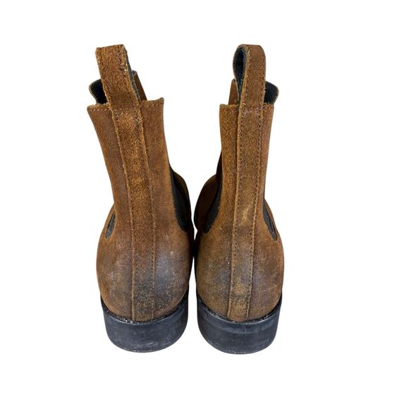 Thursday Boot Co Brown Suede Chelsea Boots Size 8 Duke Style Leather - Picture 6 of 8